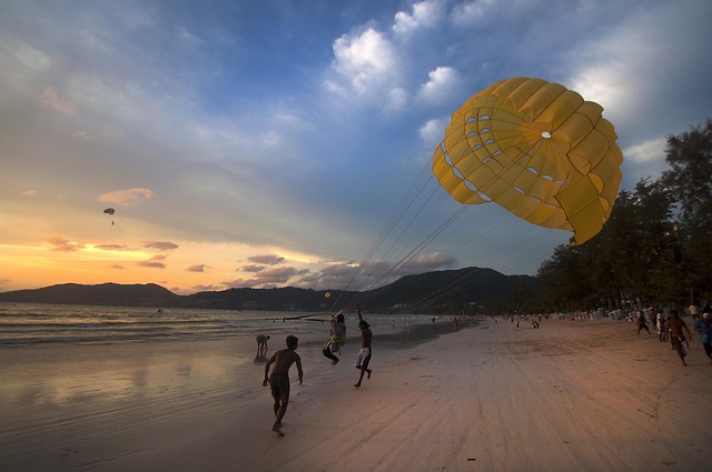 parasailing